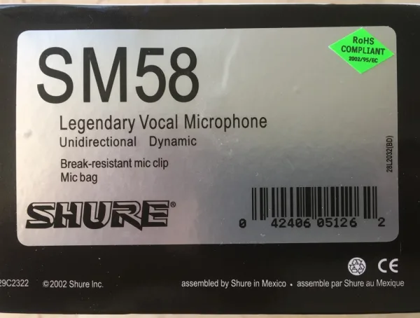 Вокален микрофон Shure Sm58 — снимка 2