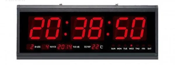 Голям LED електронен часовник Tingiang Tl-4819 — снимка 4