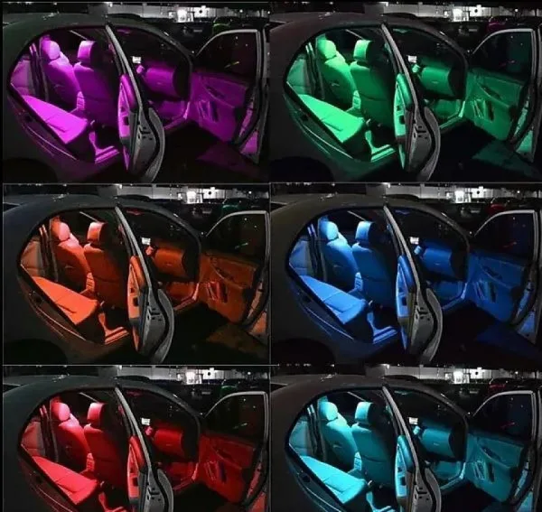 LED Ленти за вътрешно и външно осветление на кола RGB с дистанционно — снимка 5