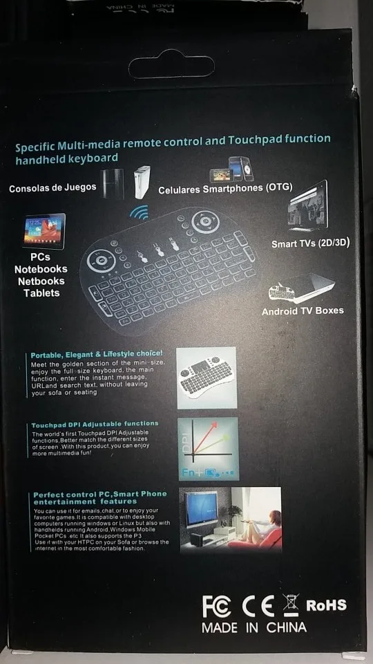 Смарт-безжична клавиатура+TouchPad.смартфон,компютър,TVbox, — снимка 8