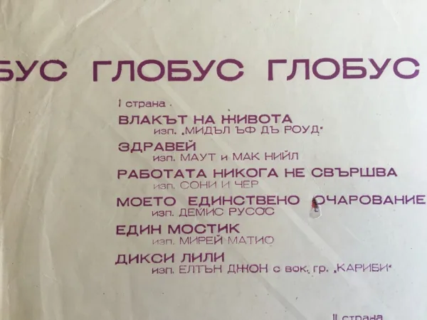 Грамофонна плоча - BTA 1741 Глобус — снимка 2