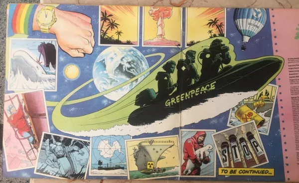 Голяма Плоча Greenpeace (Rainbow Warriors)ВТА 12517/18 (2 плочи) — снимка 2