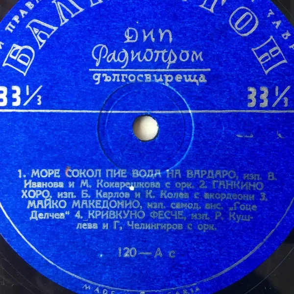 Българска народна музика БАЛКАНТОН -120 А-с — снимка 2