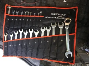 К-т звездогаечни чупещи тресчотни ключове от 6мм до 32мм 22 части KRAFTWELLE Germany
