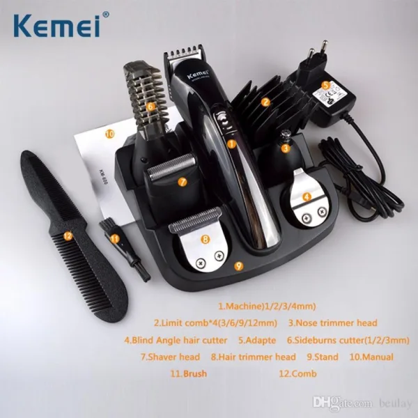Подстригване , Бръснене, Тример,KEMEI KM-600 - 11 — снимка 4