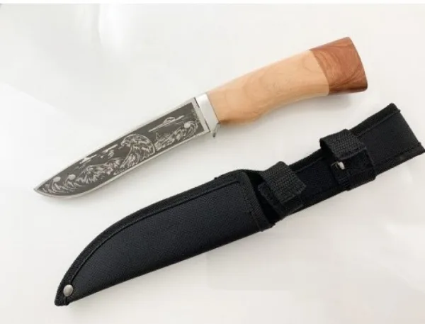 Руски ловен нож Сокол-140х270 Ст 65х13 — снимка 2