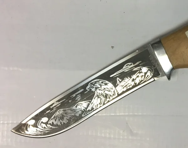 Руски ловен нож Сокол-140х270 Ст 65х13 — снимка 5