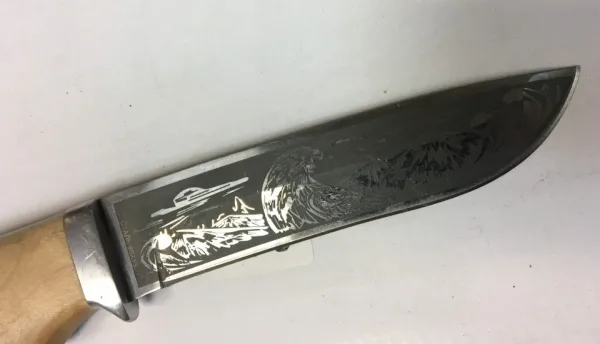 Руски ловен нож Сокол-140х270 Ст 65х13 — снимка 7