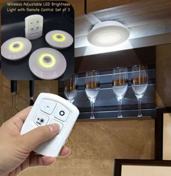 Комплект 3 COB LED димиращи лампи с дистанционно и таймер — снимка 4