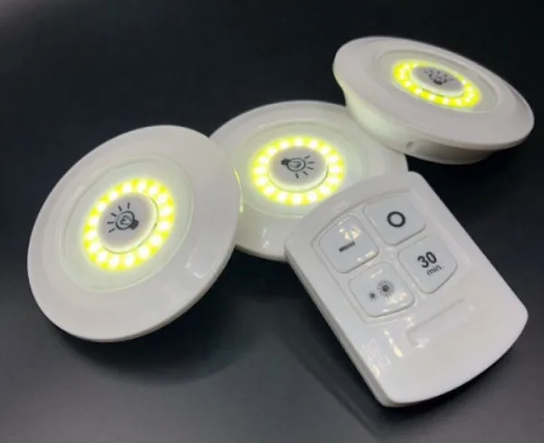 Комплект 3 COB LED димиращи лампи с дистанционно и таймер — снимка 6