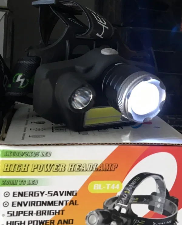 Челник X-Balog BL-T44 С XM-L2 T6 и 2 броя Q5 и COB LED диоди — снимка 9