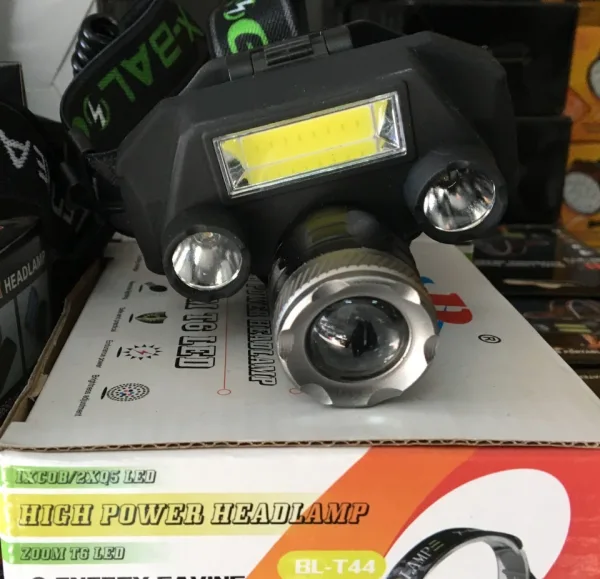 Челник X-Balog BL-T44 С XM-L2 T6 и 2 броя Q5 и COB LED диоди — снимка 10