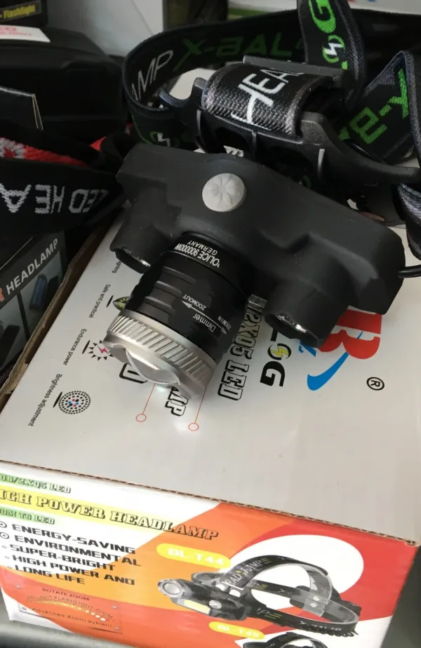 Челник X-Balog BL-T44 С XM-L2 T6 и 2 броя Q5 и COB LED диоди — снимка 11