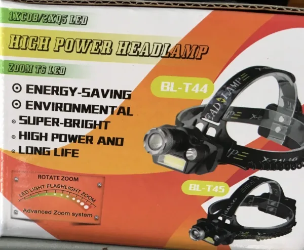 Челник X-Balog BL-T44 С XM-L2 T6 и 2 броя Q5 и COB LED диоди — снимка 12
