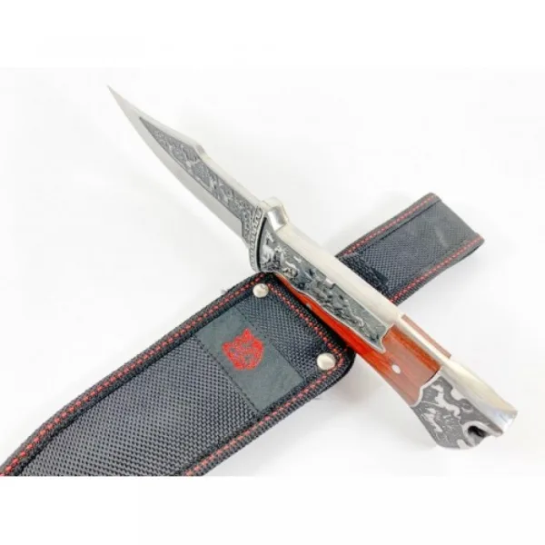 Инкрустиран ловен нож Columbia KB3189-130х270мм — снимка 5