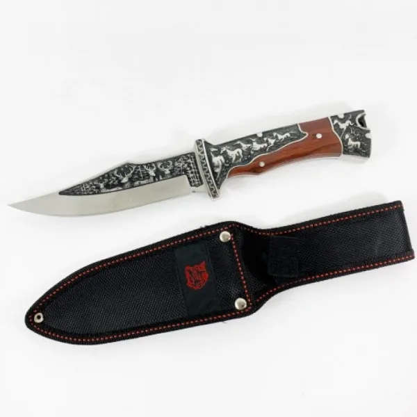 Инкрустиран ловен нож Columbia KB3189-130х270мм — снимка 7