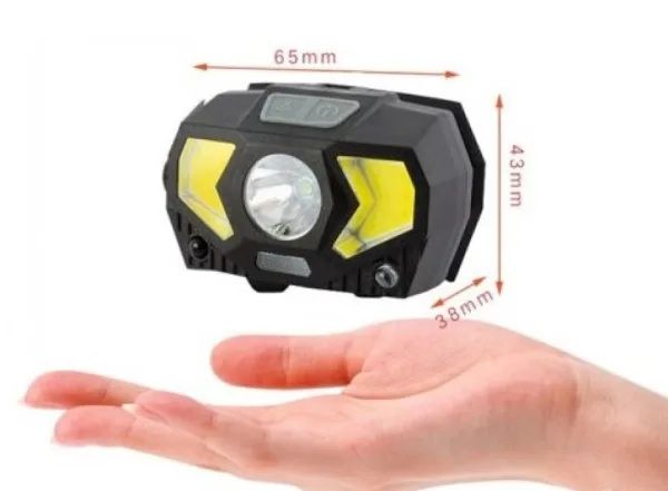 LED челник CREE LED+COB CREE LED, СЕНЗОР ЗА ДВИЖЕНИЕ — снимка 4