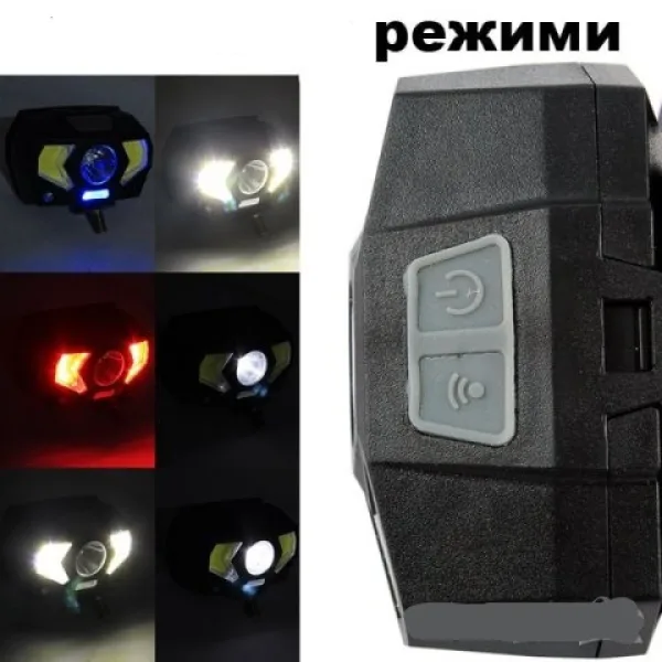 LED челник CREE LED+COB CREE LED, СЕНЗОР ЗА ДВИЖЕНИЕ — снимка 5