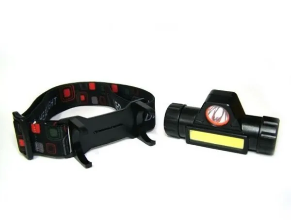 Акумулаторен LED челник, CREE LED + COB CREE LED — снимка 2