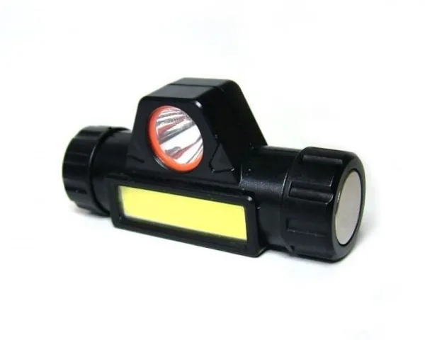 Акумулаторен LED челник, CREE LED + COB CREE LED — снимка 5