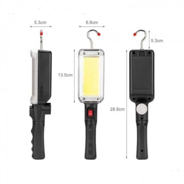 Акумулаторна COB LED pаботна лампа ZJ-859 — снимка 6