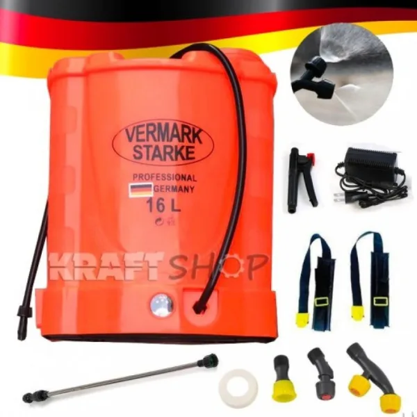 Акумулаторна /електрическа пръскачка Vermark Starke 16l — снимка 4