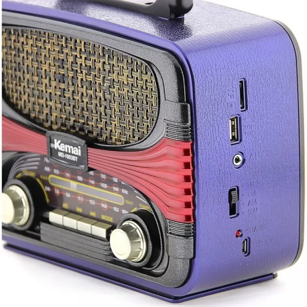 Ретро радио Kemai MD-1903 Bluetooth Usb Sd , FМ, АМ, SW — снимка 2