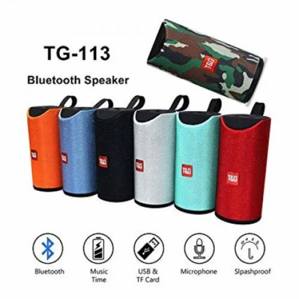 Преносима bluetooth колонка TG 113 с USB порт — снимка 3