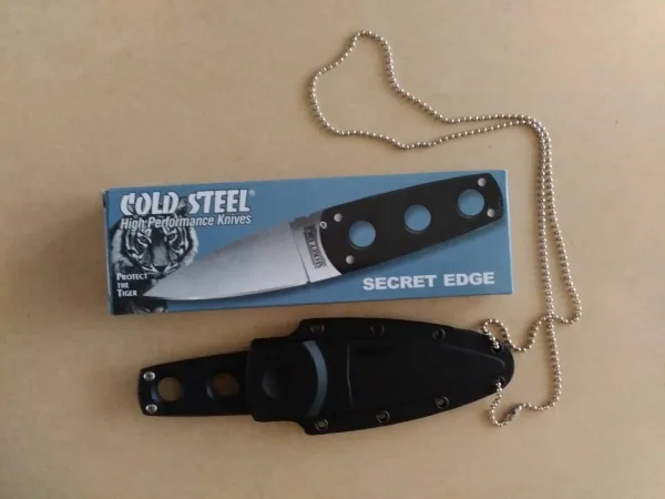 Нож за скрито носене на врата-Cold Steel Secret Edge 70х164 — снимка 5