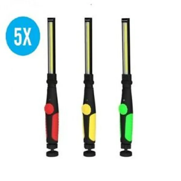 Работна акумулаторна лампа BL-W55 LED, 360 градуса, магнит, димер 100-700 лумена — снимка 6
