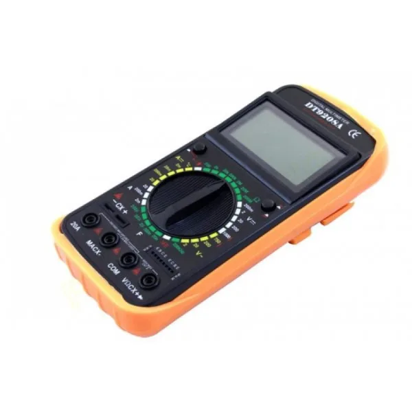ДИГИТАЛЕН МУЛТИМЕТЪР (МУЛТИЦЕТ) DT9208A — снимка 3