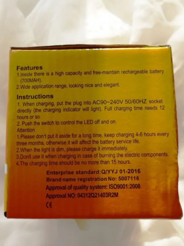 LED акумулаторен фенер YAJIA YJ-2823 — снимка 9