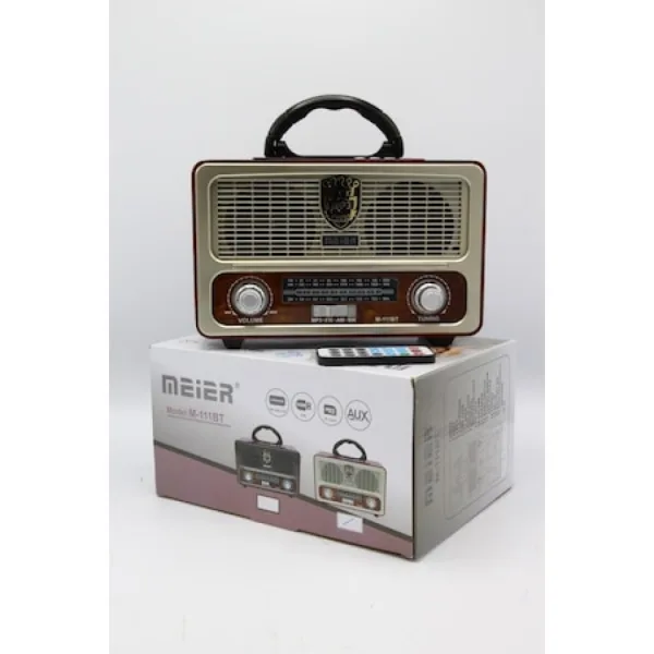 Ретро( Винтидж)Радио Meier M-111BT FM, Bluetooth USB SD AUX — снимка 3