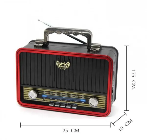 Ретро( Винтидж)Радио Kemai MD-1907BT FM Bluetooth USB SD AUX — снимка 4