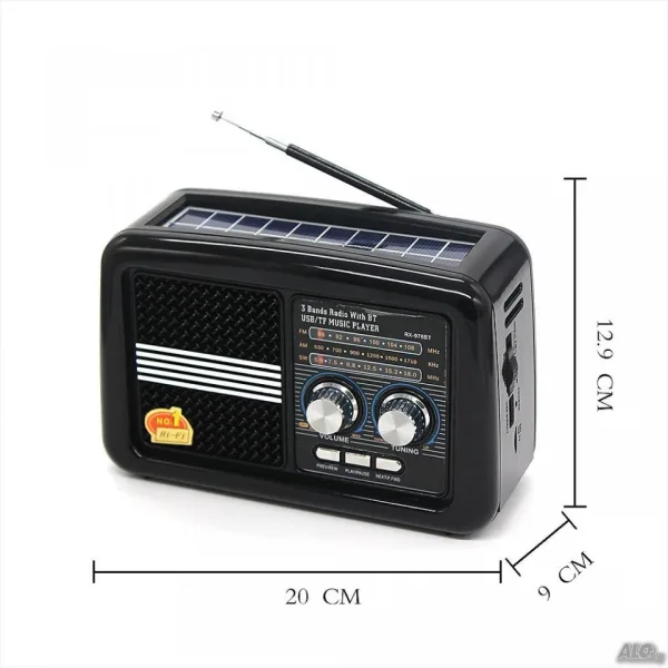 Радиоприемник Сolon RX-BT978S с FM, BT, MP3 USB, акумулатор — снимка 2