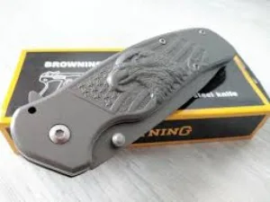 Browning pocket knife автоматичен нож с 3Д орел на дръжката