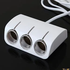 Мощен 120 W разклонител - сплитер за запалка 3 в1 + 2 USB OLESSON