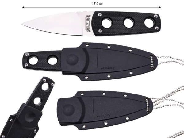 Нож за скрито носене на врата-Cold Steel Secret Edge 70х164 — снимка 6