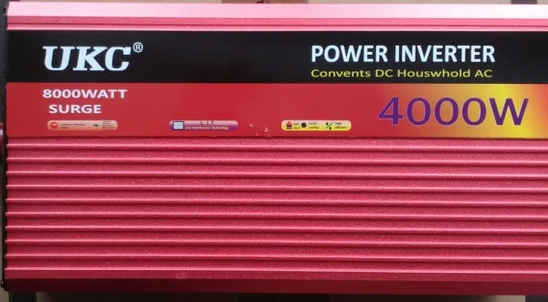 Качествен инвертор за автомобил или камион 12V/24V-220V, - 4000W (UKS) — снимка 6