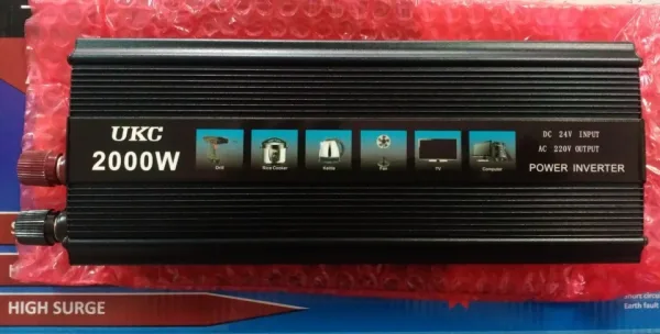 Висококачeствен инвертор за камион UKC 24V-220V, 2000W — снимка 4