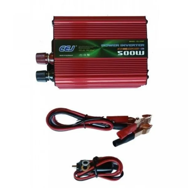 Инвертор на напрежение, CEJ, 12V-220V, мощност 500w. — снимка 2
