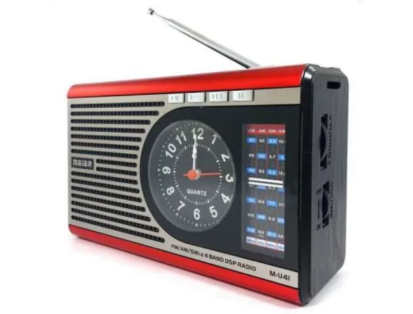 Радио Meier M-U41 - AM/FM/SW +USB/SD MP3+ LED+Часовник — снимка 2