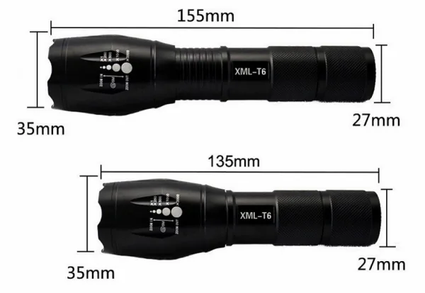 Ловен LED акумулаторен фенер BL-1831 + изнесен спусък+стойка — снимка 5