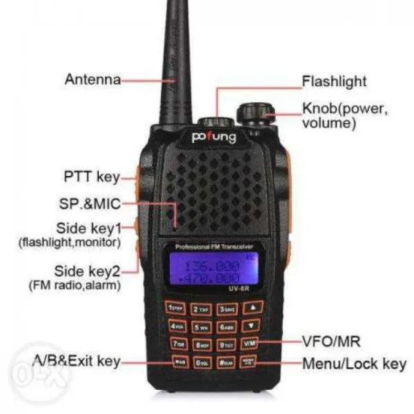 Двубандова Радиостанция Baofeng 6R 5/8w DTMF,CTCSS,DCS — снимка 4