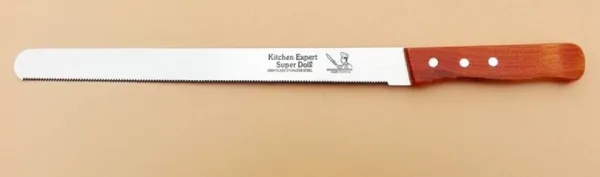 Огромен назъбен домакински нож/кашкавал -магазини/ 49 см - Kitchen Expert — снимка 3