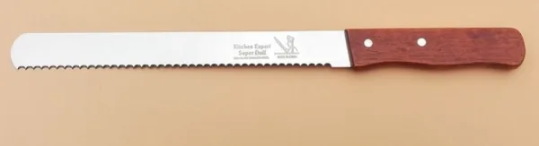Огромен назъбен домакински нож/кашкавал -магазини/ 49 см - Kitchen Expert — снимка 4