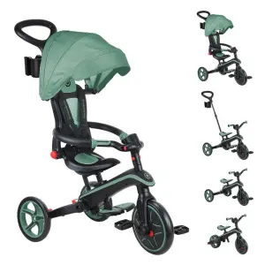 Детска триколка 4 в 1 Globber Explorer Trike Foldable, сгъваема, цвят маслина