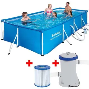 Сглобяем Басейн Bestway 56424 Steel Pro 400x211x81см с Филтърна Помпа