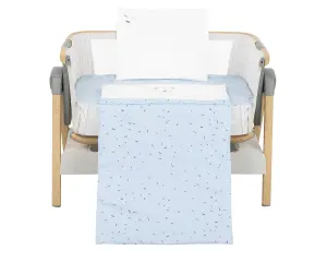 Бебешки спален комплект за мини-кошара 5ч Bear with me Blue