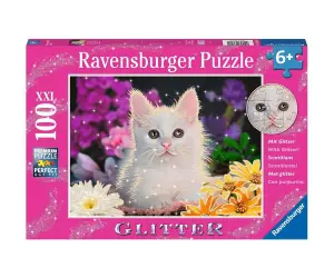 Ravensburger - Пъзел 100 ел. XXL - Блестяща котка